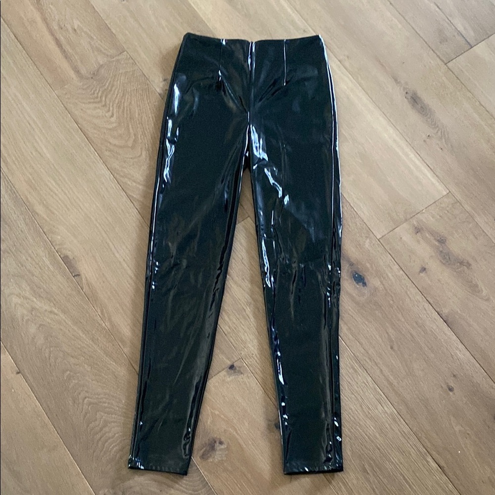 Forever 21 Glossy Black Vinyl Leggings